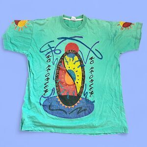 Vintage 1989 Men’s Jamaica T-shirt with sun and moon graphics